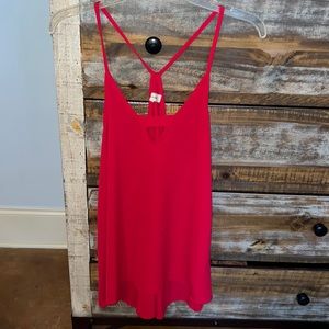 Red Cross Back Blouse